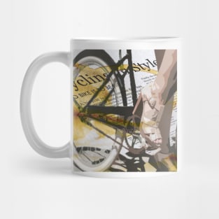 retro BICYCLE URBAN CHIC print Mug